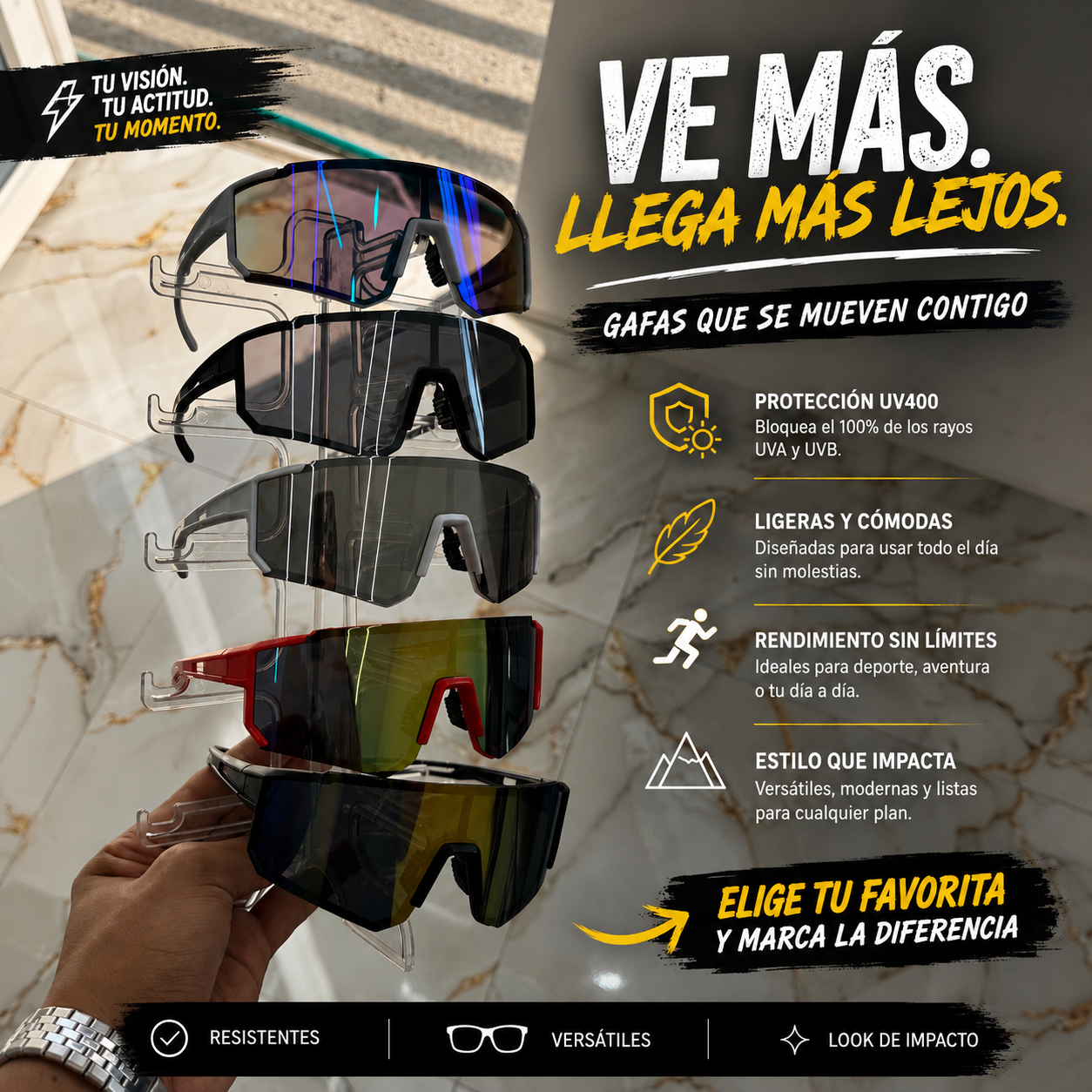 🕶️ Gafas Deportivas Tendencia | Protección con Estilo