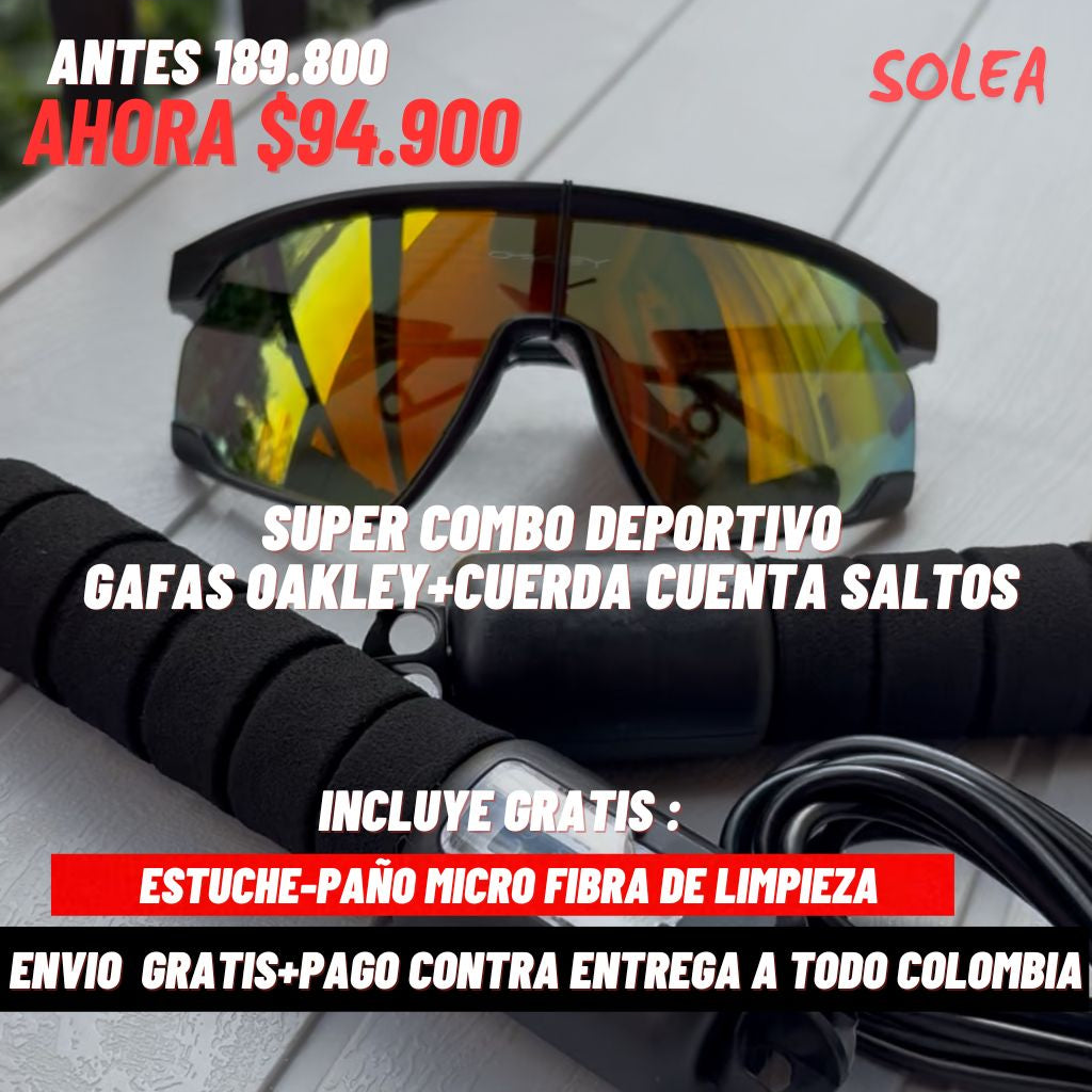 Gafas Deportivas OK®+Cuerda cuenta saltos ADICCIONAL💪🏼