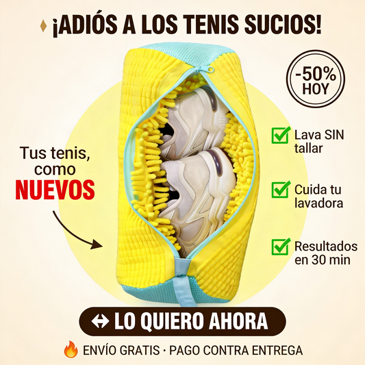 ¡Olvídate de las zapatillas sucias! 🧼👟 Bolsa Protectora Para Lavado